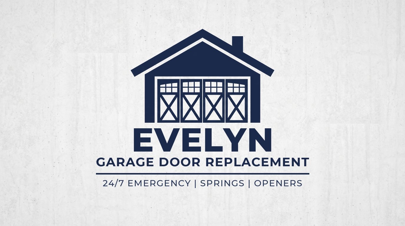 Evelyn Garage Door Replacement Logo